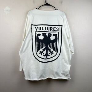 Kanye West Vultures Yeezy Merch Long Sleeve Shirt White Black Double Side Size 3